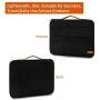 KINGSLONG 15 15.6 Inch Laptop Sleeve Case Bag, Slim Lightweight Laptop Computer Notebook Ultrabooks Carrying Case Handbag Cover for Men Women Fit for Acer Dell Lenovo HP Toshiba ect, Black