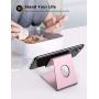Cell Phone Stand, Lamicall Phone Cradle : Phone Dock, Holder Compatible with Phone 12 Mini 11 Pro XS Max XR X 6 6s 7 8 Plus 5 5s 5c and All Other Smartphones, Table, Night Stand - Rose Gold
