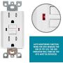 1 Pack - GFCI Duplex Outlet Receptacle - Tamper Resistant 20-Amp/125-Volt, Self-Test Function with LED Indicator - UL Listed, cUL Listed - Wall Plate and Screws Included, White