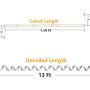Telephone Phone Handset Cable Cord,Uvital Coiled Length 1.56 to 13 Feet Uncoiled Landline Phone Handset Cable Cord RJ9/RJ10/RJ22 4P4C(White,4 PCS)