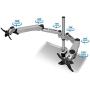 Mount-It! Expandable Two Monitor Computer Desk Mount Spring Arm Quick Release (MI-45116)