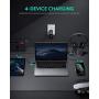 USB C Charger, AUKEY Omnia 100W 4-Port PD Charger with GaNFast Technology, USB C Laptop Charger Power Delivery 3.0 Compatible with MacBook Pro 16'', iPad Pro 11'', iPhone 11 Pro Max, HP Spectre