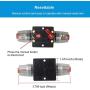 WOHHOM 30A 40A 50A 60A 80A 100A 150A Audio Circuit Breaker Auto Car Stereo Inline Fuse Holders Inverter, Manual Reset 12V-24V DC for Automotive Marine Boat Audio System Protection (30A)
