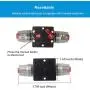 WOHHOM 100A/150A Audio Circuit Breaker Auto Car Stereo Inline Fuse Holders Inverter, Manual Reset 12V-24V DC for Automotive Marine Boat Audio System Protection (100A)