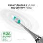 AquaSonic Vibe Series Ultra Whitening Toothbrush – ADA Accepted Electric Toothbrush - 8 Brush Heads & Travel Case - Ultra Sonic Motor & Wireless Charging - 4 Modes w Smart Timer – Charcoal Metallic