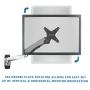 Mount-It! MI-35114S Height Adjustable, Articulating, Rotating, Tilting, and Swiveling 360 Degrees, Vesa 75mm and 100mm Compatible, Lcd, Plasma, Tv, Computer Monitor Flat Screen Wall Mount for Screen 27inches or Less and 19.8lbs or Less