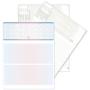 Blank High Security Top Computer Checks, 250 Blue/Red Checks