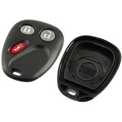 Case Shell Key Fob Keyless Entry Remote fits 2003-2006 Chevy Tahoe Suburban Silverado Avalanche Equinox SSR/GMC Sierra Yukon/Cadillac Escalade/Hummer H2 / Pontiac Torrent/Saturn Vue (LHJ011)
