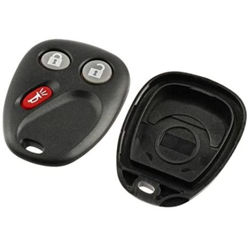 Case Shell Key Fob Keyless Entry Remote fits 2003-2006 Chevy Tahoe Suburban Silverado Avalanche Equinox SSR/GMC Sierra Yukon/Cadillac Escalade/Hummer H2 / Pontiac Torrent/Saturn Vue (LHJ011)