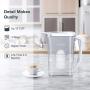 SimPure Water Filter Pitcher, 12 Cup Clearly Water BPA-Free, Reduce TDS, Chlorine, Lead, Fluoride, Heavy Metals Taste and Odor, 3.5L Large, DP03(12 Cup)
