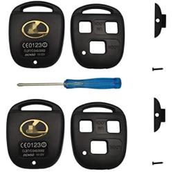 Key Shell Replacement Keyless Entry Remote Lexus Keys Housing With Screwdriver Fit for Lexus GS300 GS400 GS430 GX470 IS300 LS400 LS430 LX470 RX300 RX330 RX350 RX400h RX450h SC430 Key Fob Case(2PCs)