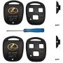 Key Shell Replacement Keyless Entry Remote Lexus Keys Housing With Screwdriver Fit for Lexus GS300 GS400 GS430 GX470 IS300 LS400 LS430 LX470 RX300 RX330 RX350 RX400h RX450h SC430 Key Fob Case(2PCs)