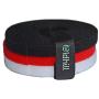 Oldhill Fastening Tapes Hook and Loop Reusable Straps Wires Cords Cable Ties - 1/2'' Width, 15 x 3 Rolls (Black, Red, White)