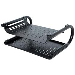 YYOKB Monitor Stand Riser, 2 Tier Desk Monitor Stand with Vented Metal for Laptop, Computer, iMac, PC, Printer, Ergonomic Desk Organizer