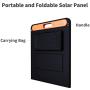 Jackery SolarSaga 100W Portable Solar Panel for Explorer 240/300/500/1000 Power Station, Foldable US Solar Cell Solar Charger with USB Outputs for Phones (Cant Charge Explorer 440/ PowerPro)