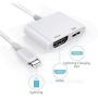 [Apple MFi Certified] Lightning to HDMI Digital AV Adapter,1080P Video & Audio Sync Screen Converter AV Adapter with Charging Port for iPhone HDMI Converter to HD TV/Projector/Monitor Support All iOS