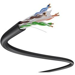 Dripstone 600026 Cat6 1000 UTP Solid Cable 23Awg LAN Network Ethernet Rj45 Wire, Black