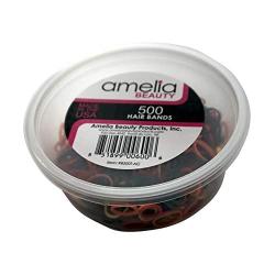 500 Count Rubber Bands in Re-closable Container for Ponytails and Braids (Assorted Colors)