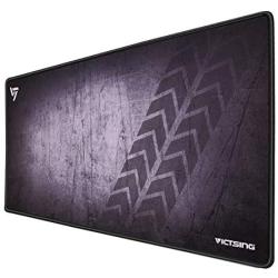 VicTsing [30% Larger] Extended Gaming Mouse Pad with Stitched Edges, Long XXL Mousepad (31.5x15.7In), Desk Pad Keyboard Mat, Non-Slip Base, Water-Resistant, for Work & Gaming, Office & Home, Dark Grey