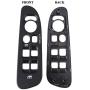 BASIKER Window Switch Cover, Driver Side Door Switch Panel Bezel Trim for 2002-2010 Dodge Ram 1500 2500 3500, Black