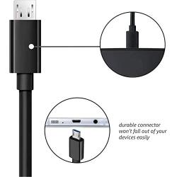 Charging Cable for Samsung Galaxy S7, 2Pack 6Ft 10Ft Long Charger Cable, Android Phone Fast Charger Cord for Samsung Galaxy S7 S6 Edge,Note 5 4,LG G4,Moto,Sony,PS4,Windows,MP3,Camera,Black