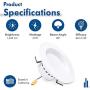 Hyperikon 6 Inch LED Recessed Lighting, 21W=150W, Dimmable Retrofit Can Lights Ceiling Downlight, 1450 Lumens, UL, Energy Star, Daylight White, 12 Pack