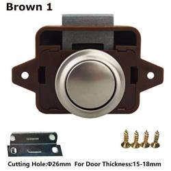Encell Set of 5 Push Button Latch Cupboard for RV Camper Motor Home Caravan