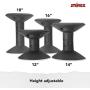 Storex Wiggle Stool, Adjustable Height 12”, 14”, 16”, or 18” for Active Seating in The Classroom, Black (00300U01C)