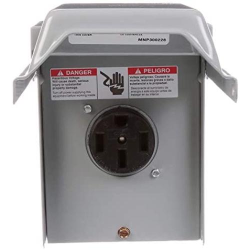 Talon LGP1S 50-Amp Enclosed, Outdoor Rated, Receptacle
