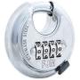 FJM Security SX-790 4-Dial Combination Disc Padlock, Chrome - 10 Pack