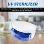 UV Sterilizer Disinfection Cabinet Ozone Disinfect for Nail Art Equipment Tool Manicure Portable Nail Disinfection Box Hairdressing Tool, Smart Phone, Barber Scissors Salon Spa Towel