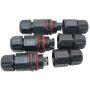 2 Pack IP68 Waterproof Electrical Junction Box Wire connection box for 2 or 3-pin Cables 0.2Inch(5mm）-0.35Inch(9mm) (2 Way)