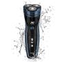 donlix Electric Shaver for Men Razor Mens Shavers 8500 RPM Head Cordless Rechargeable Waterproof 2 in 1 Beard Trimmer Wet and Dry Blue