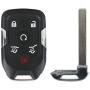 Smart Key Fob Shell Case Fit for 2014 2015 2016 2017 Chevy Tahoe Suburban/GMC Yukon