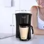 BLACK+DECKER Brew n Go Personal Coffeemaker with Travel Mug, Black/Beige, DCM18