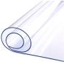 LovePads 1.5mm Thick 20 x 48 Inches Clear Table Cover Protector, Desk Pad Mat, Rectangular Plastic Table Protector, PVC Table Pad for Writing Desk, Coffee Table, Countertop