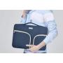 HESTECH Chromebook Case,11.6''-12.5 inch Water Repellent Polyester Protective Laptop Sleeve Bag Handle Front Pockets Acer/HP Stream/Samsung/Microsoft Surface Pro 7/3/4/5/6,Navy Blue