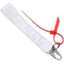 OW Keychain White Unisex Cool Wrist Lanyard Premium Quality Metal Keychain for Key Badge