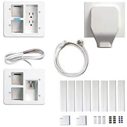 in Wall TV Power Relocation Kit with 1080 Joule Surge Protected Outlets and Complete Concealment, EC-IWS3