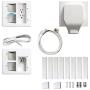 in Wall TV Power Relocation Kit with 1080 Joule Surge Protected Outlets and Complete Concealment, EC-IWS3