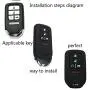 Key Fob Cover 2Pcs KOSMIQ Silicone Smart Car Key Case Protector for 2018 2017 2016 2015 Honda Accord Civic CR-V CRV Pilot EX-L(Red Pink) Key Fob Cover 2Pcs KOSMIQ Silicone Smart Car Key Case Protector for 2018 2017 2016 2015 Honda Accord Civic CR-V CRV Pilot EX-L(Red Pink)