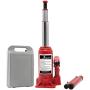 BAOSHISHAN 3 Ton Double Ram Bottle Jack 6-1/2'' to 16-1/2'' Lifting Range with Carrying Case