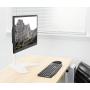 VIVO Single 13 to 32 inch Monitor Desk Stand, Freestanding VESA Steel Mount Base, Adjustable Height, Tilt, Swivel, Rotation, White STAND-V001HW