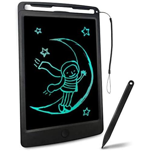 Richgv LCD Writing Tablet, 8.5 Inch Electronic Graphics Tablet Ewriter Board with Lanyard Mini Drawing Pad Gifts Suitable for Kids and Adults Black