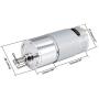 uxcell 24V DC 320 RPM Gear Motor High Torque Electric Reduction Gearbox Eccentric Output D Shaft
