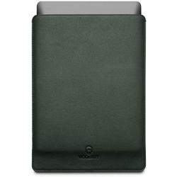 Woolnut Leather & Wool Sleeve Case Cover, for MacBook Pro 13 & Air 13 inch (New model) - Green