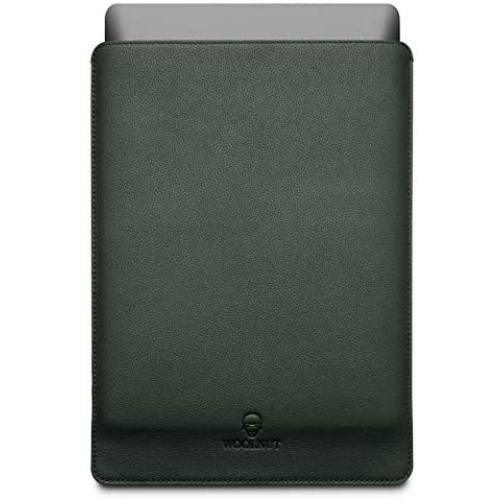 Woolnut Leather & Wool Sleeve Case Cover, for MacBook Pro 13 & Air 13 inch (New model) - Green