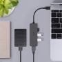 AUKEY USB C Hub Ultra Slim USB C Adapter with 4 USB 3.0 Ports USB Type C Hub for MacBook Pro, Google Chromebook Pixelbook, XPS, Samsung S9/S8 and More USB Type C Devices (Black)