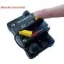 (120）Amp Circuit Protector Hi-Amp Type Circuit Breaker with Manual Reset，12V- 48VDC, Water Resistant (120A)