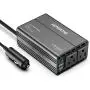 SUPERONE 300W Car Power Inverter DC 12V to 110V AC Converter with 4.8A Dual USB Car Adapter (2021 Latest, Black)